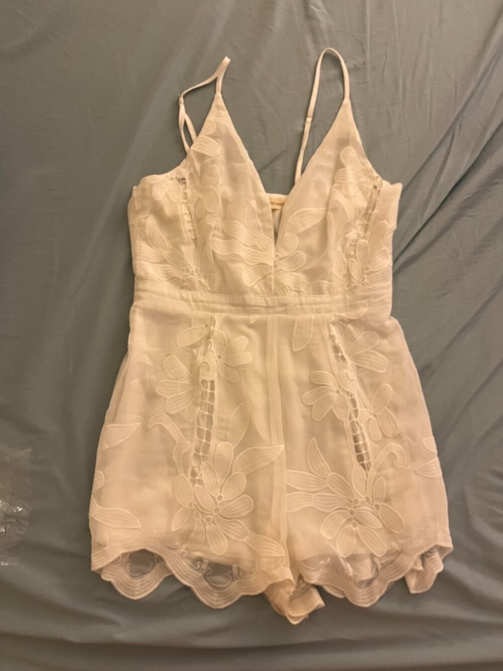 White lace romper
